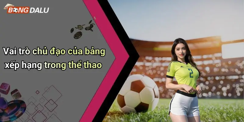 Vai trò chủ đạo của bảng xếp hạng trong thể thao