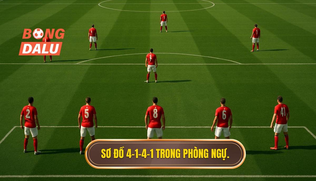 Nền tảng của sơ đồ 4-1-4-1 trong triết lý phòng ngự