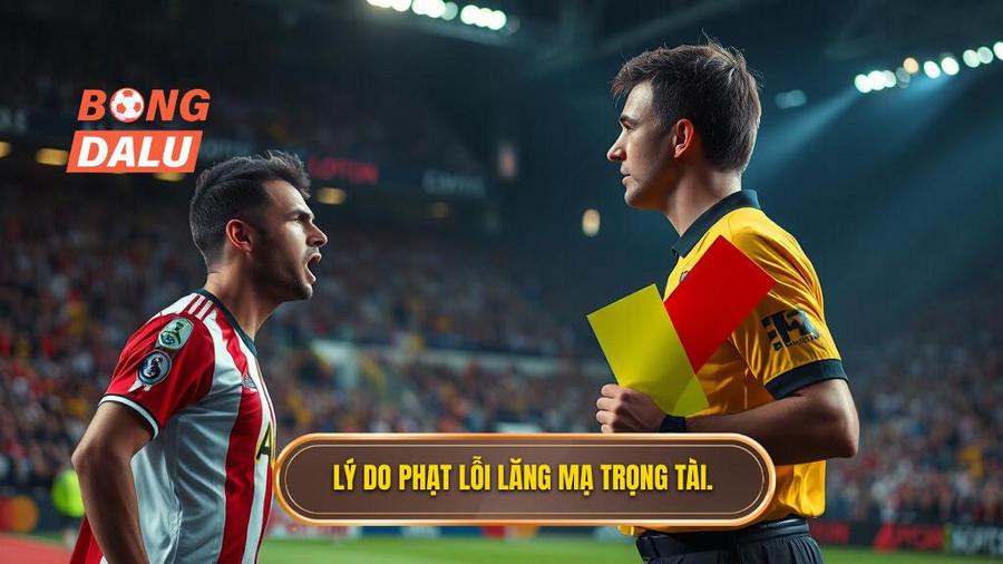 1. Lý do phạt lỗi lăng mạ trọng tài.