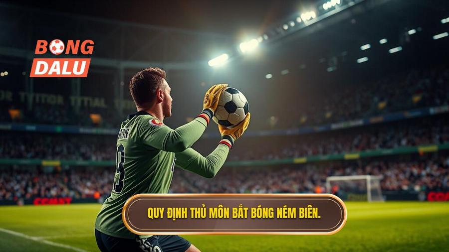 1. Quy định thủ môn bắt bóng ném biên.