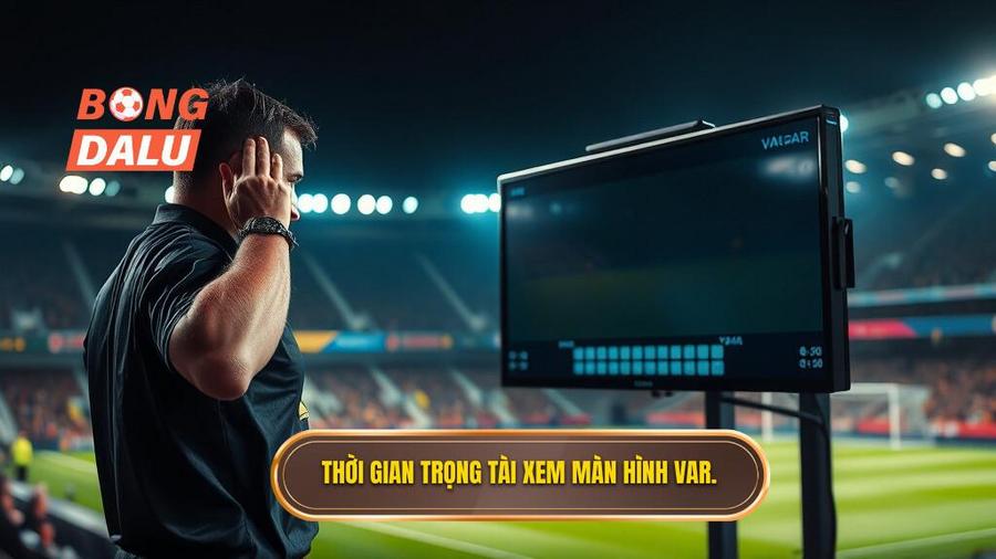1. Thời gian trọng tài xem màn hình VAR.