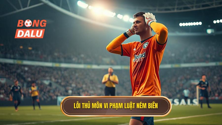 2. Lỗi thủ môn vi phạm luật ném biên
