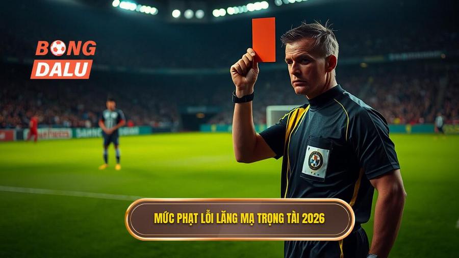 2. Mức phạt lỗi lăng mạ trọng tài 2026